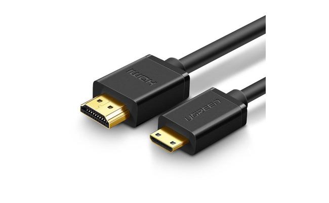 11167/UGREEN Mini HDMI to HDMI Cable 1.5m (Black) Cable / Black / N/A