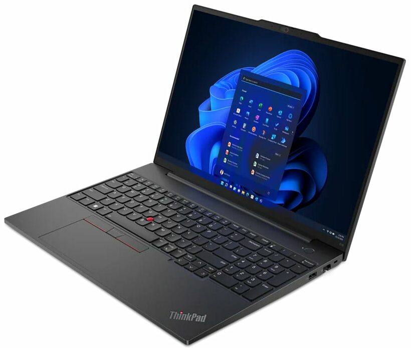 لابتوب Lenovo ThinkPad E16 Ultra 7-155H، ذاكرة 16 جيجابايت DDR وسعة تخزين SSD 1 تيرابايت، شاشة 16 بوصة، نظام ويندوز 11