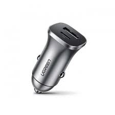 Ugreen 30780 Dual Usb Car Charger (Space Gray)