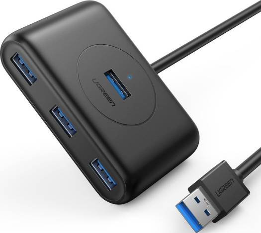 محول UGREEN USB 3.0 Hub، بطول 1 متر، باللون الأسود