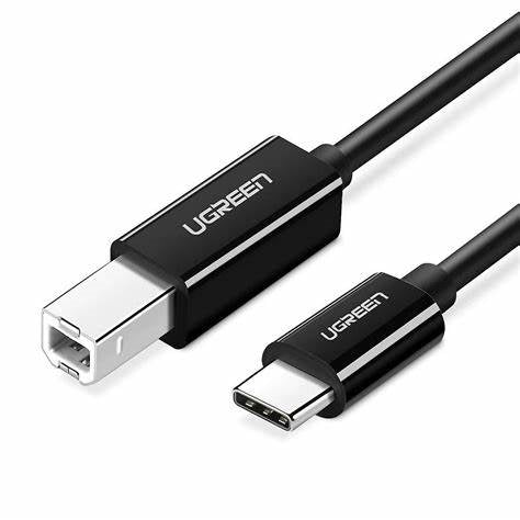 80811/UGREEN 80811 USB-C Male to USB-B 2.0 Male Printer Cable 1m Cable / Black / N/A