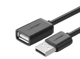 10314/UGREEN 10314 USB 2.0 A Male to A Female Cable 1m (Black) Cable / Black / N/A