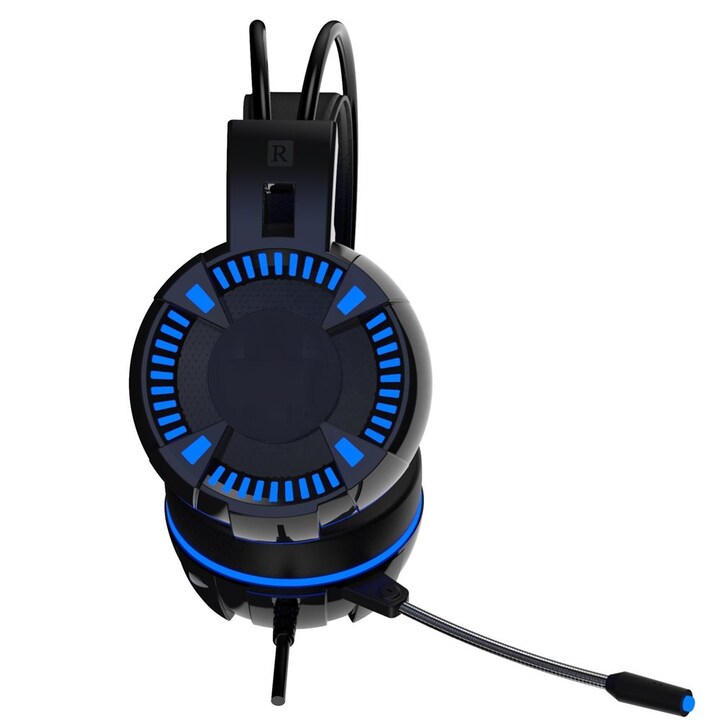 818279621617/ GAMING HEADSET V5000 3.5 +USB HEADPHONE / Black / Wired