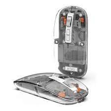 WM105-Black/WIWU CRYSTAL TRANSPARENT MAGNETIC WIRELESS MOUSE - BLACK MOUSE / Black / WIRELESS