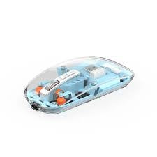 WM105-Blue/WIWU CRYSTAL TRANSPARENT MAGNETIC WIRELESS MOUSE - BLUE MOUSE / Black / WIRELESS