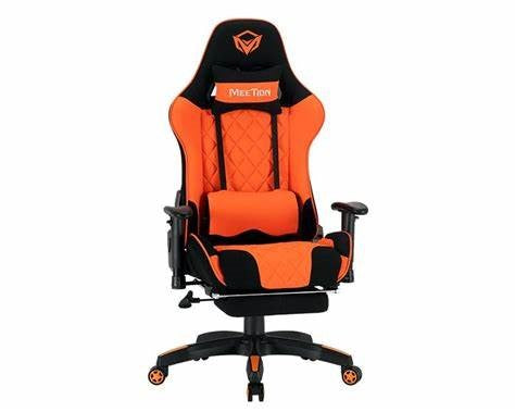 MT-CHR25/Meetion 2D Armrest Massage Gaming E-Sport Chair with Footrest