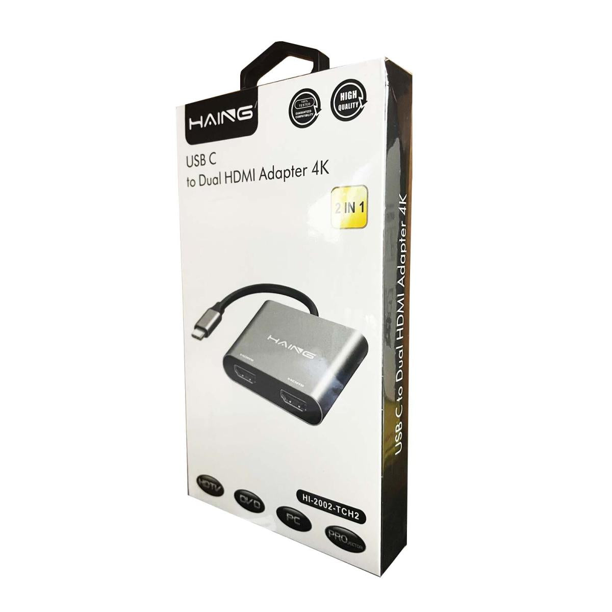 HAING USB C to Dual Adapter 4K HAING USB C to Dual Adapter 4K