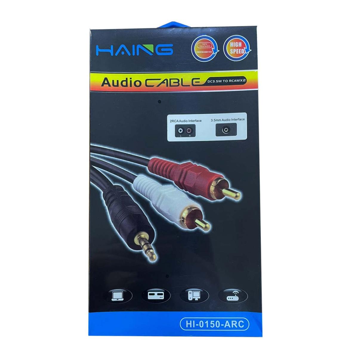 HAING to RCAMX2 Audio Cable, 3M HAING to RCAMX2 Audio Cable, 3M