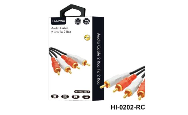 HAING 2 RCA Male to 2 RCA Male Audio Cable, 1.5M