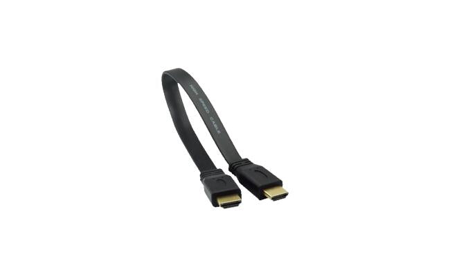 HAING Flat HDMI V1.4 Cable High Speed & Ethernet Gold 3d HD HDTV Lead, 5M