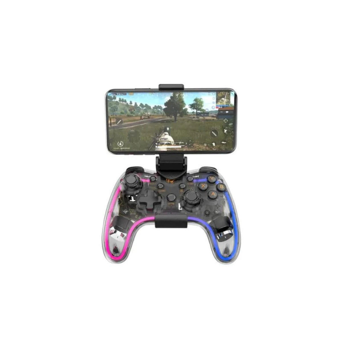 HAVIT Transparent RGB Gamepad, Black