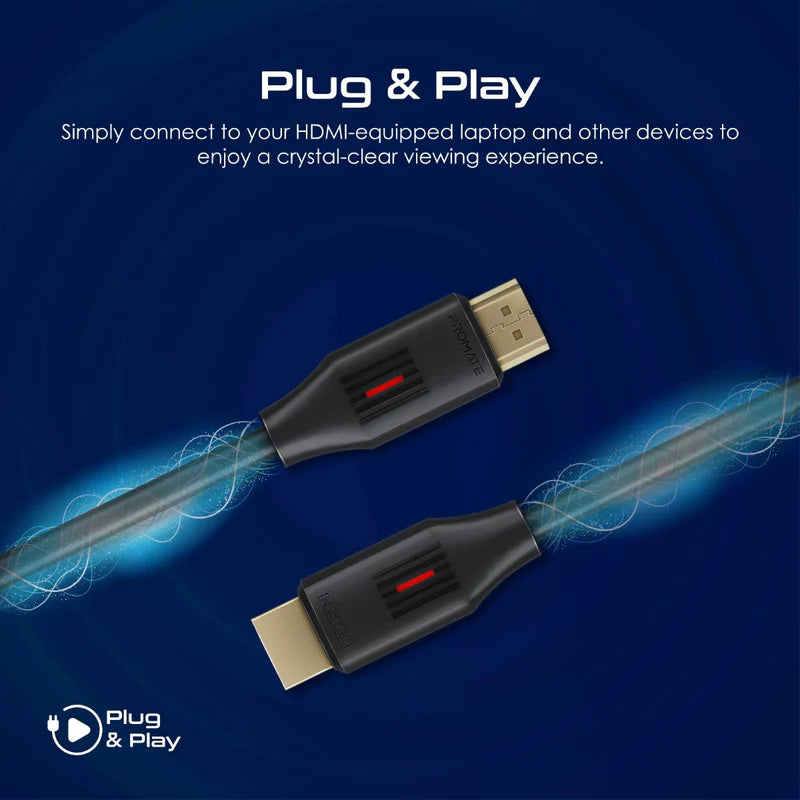 Promate HDMI Cable, 5M, Black Promate HDMI Cable, 5M, Black