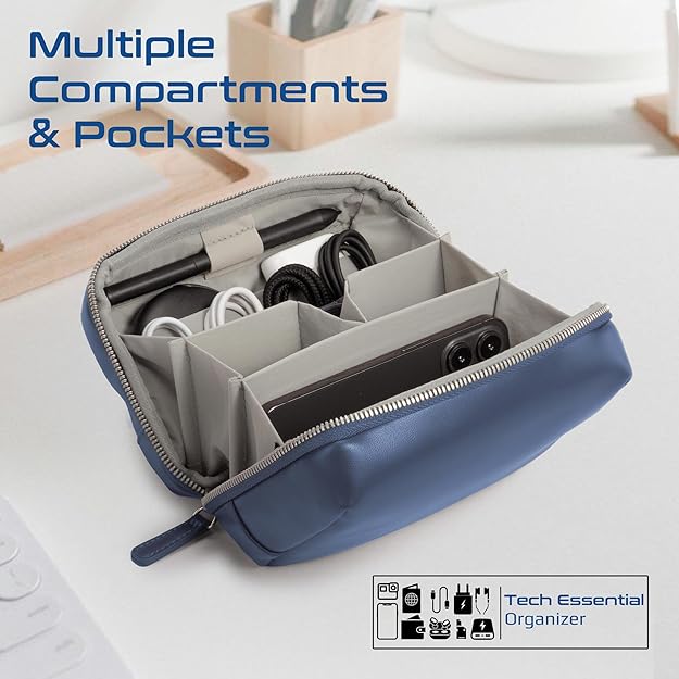 Promate Velvena Waterproof, Pouch Bag, Blue