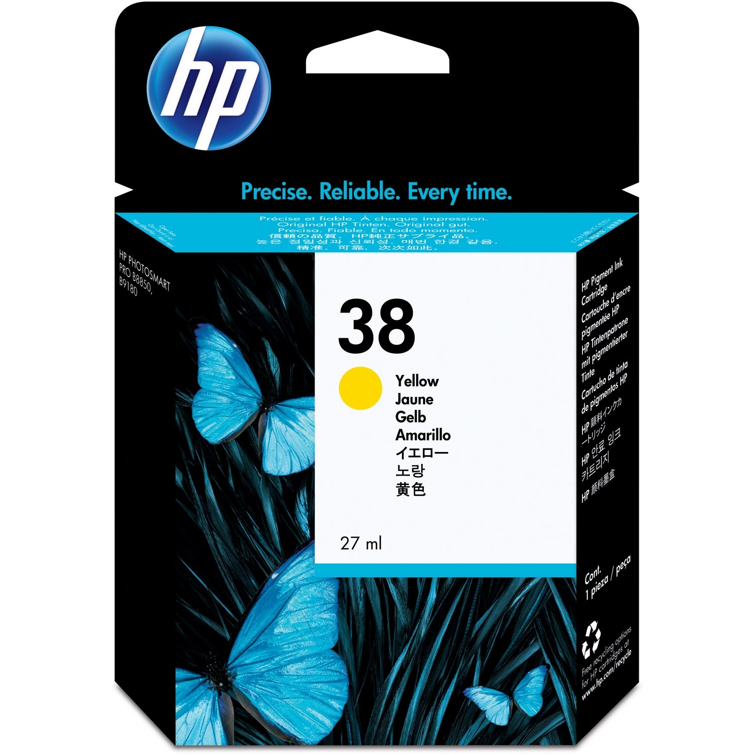 Hp Ink 38 Yellow