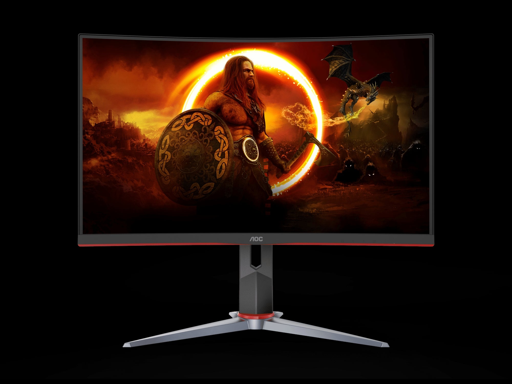 C24G2/AOC monitor ’S-23.6" / 165HZ REFRESH RATE AND 1MS  Monitor / Black / 23.6 INCHES