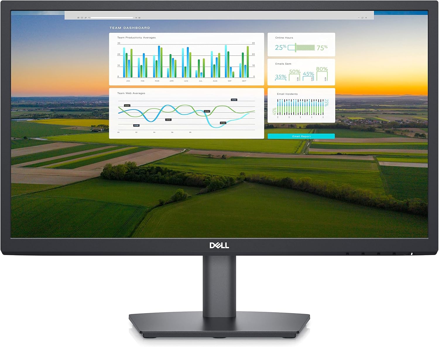 Dell Monitor VGA, 54.68Cm (1920*1080), 21.5Inch, Black