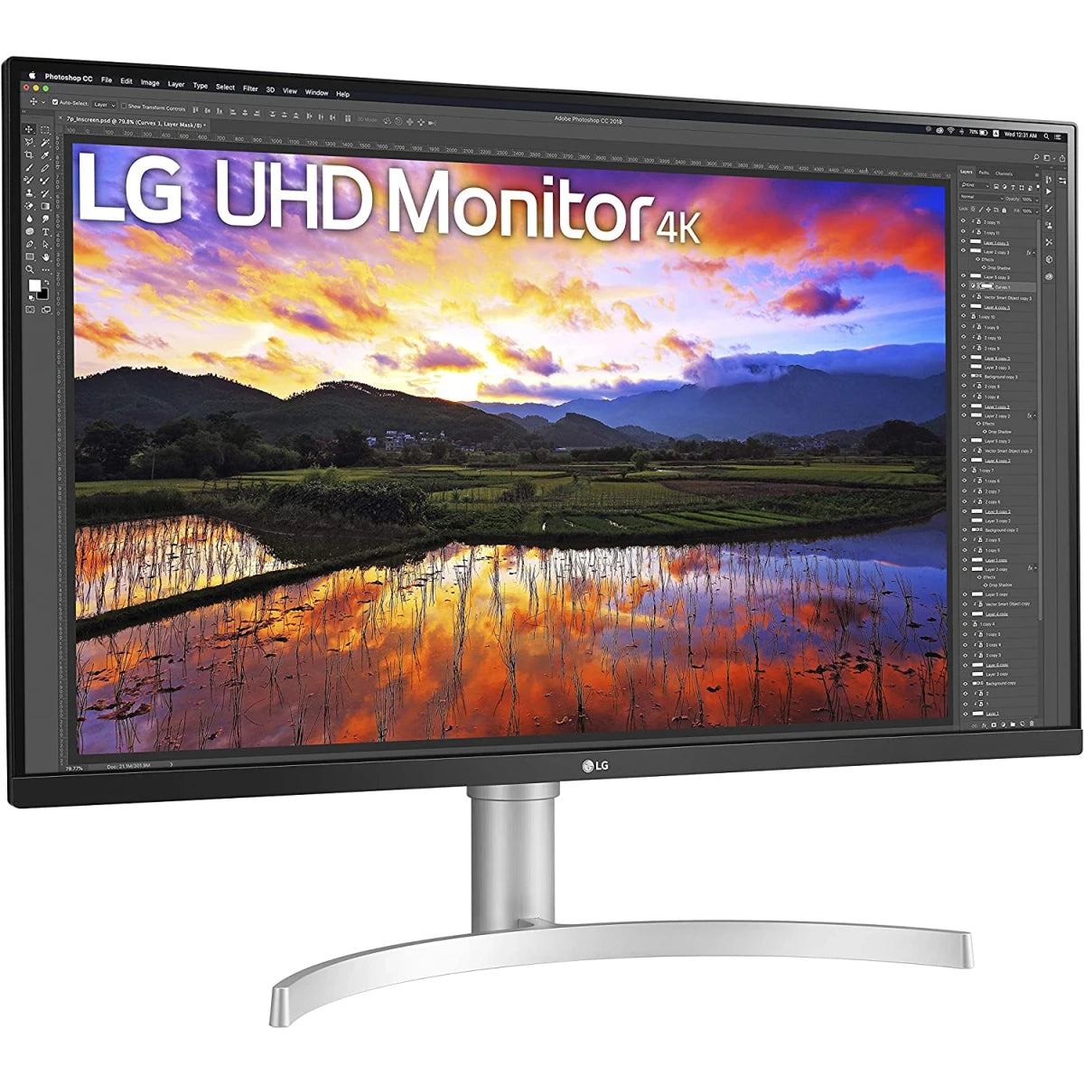 LG Gaming Monitor 32Inch, 4K IPS HDR 10, 3Side Virtually Borderless Design