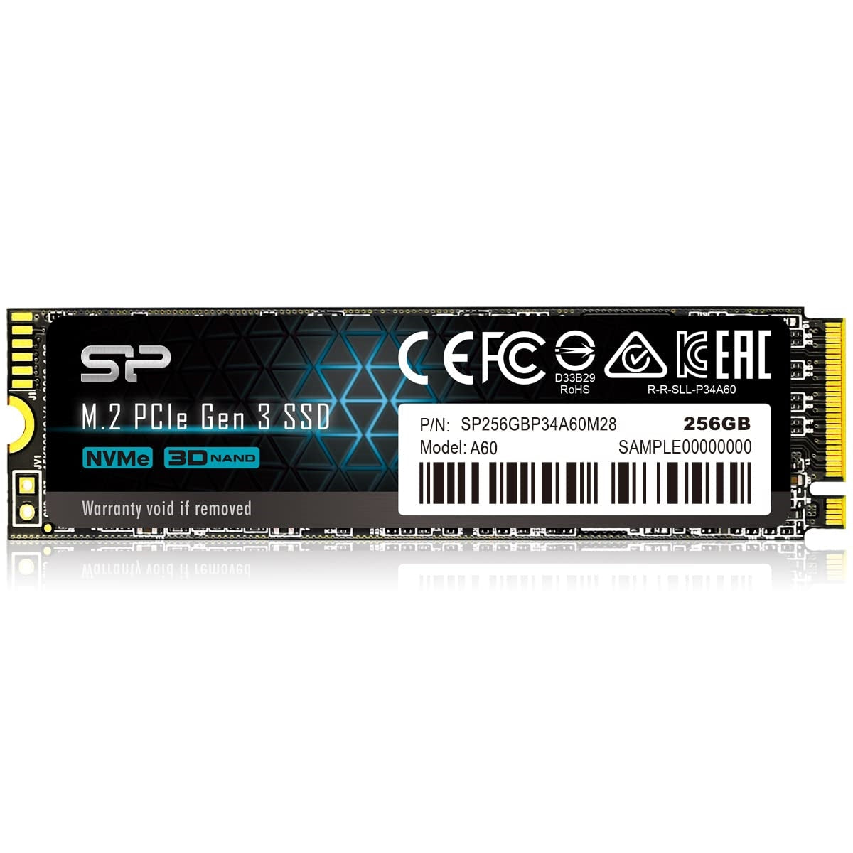 SP-SSD-M.2-256GB-A60/SILICON-POWER M.2 NVME Hard Disk 256GB A60 256GB / EXTERNAL / SSD