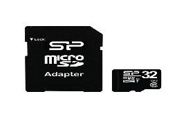 SP-SD-32GB/SILICON-POWER Micro SD Memory 32GB Retail pack 32GB / MEMORY / CARD