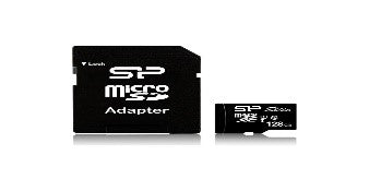 SP-SD-128GB/SILICON-POWER Micro SD Memory 128GB Retail pack 128GB / MEMORY / CARD