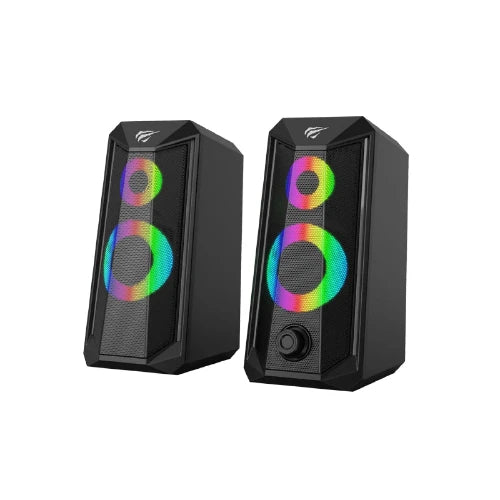 HAVIT Game note RGB Light Stereo GHT Speaker, Black HAVIT Game note RGB Light Stereo GHT Speaker, Black