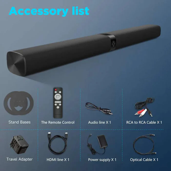 Wiwu Soundbar S1 Bluetooth, 30Watts, Black