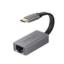 GigaLink-C/Promate High Speed USB-C to RJ45 Gigabit Ethernet Adapter All USB-C devices GigaLink-C Adapter / Black / N/A