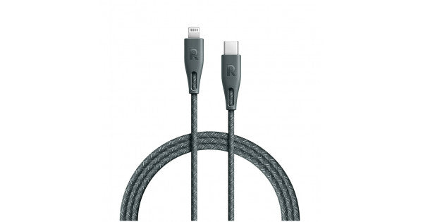 RP-CB1017 G/RAVPower RP-CB1017 Type-C to Lightning Cable 1.2m Nylon Color Braid Cable (Gray Color) Type-C / Black / N/A