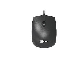 MS100/LECOO WIRED MOUSE USB - 3 BUTTONS -1000DPI - BLACK BLACK