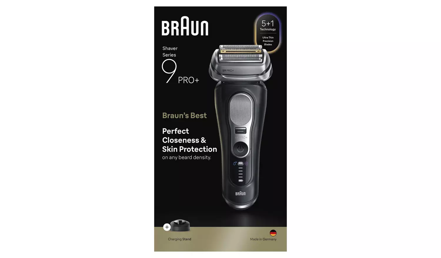 Braun Shaver, 4 attachments, Black