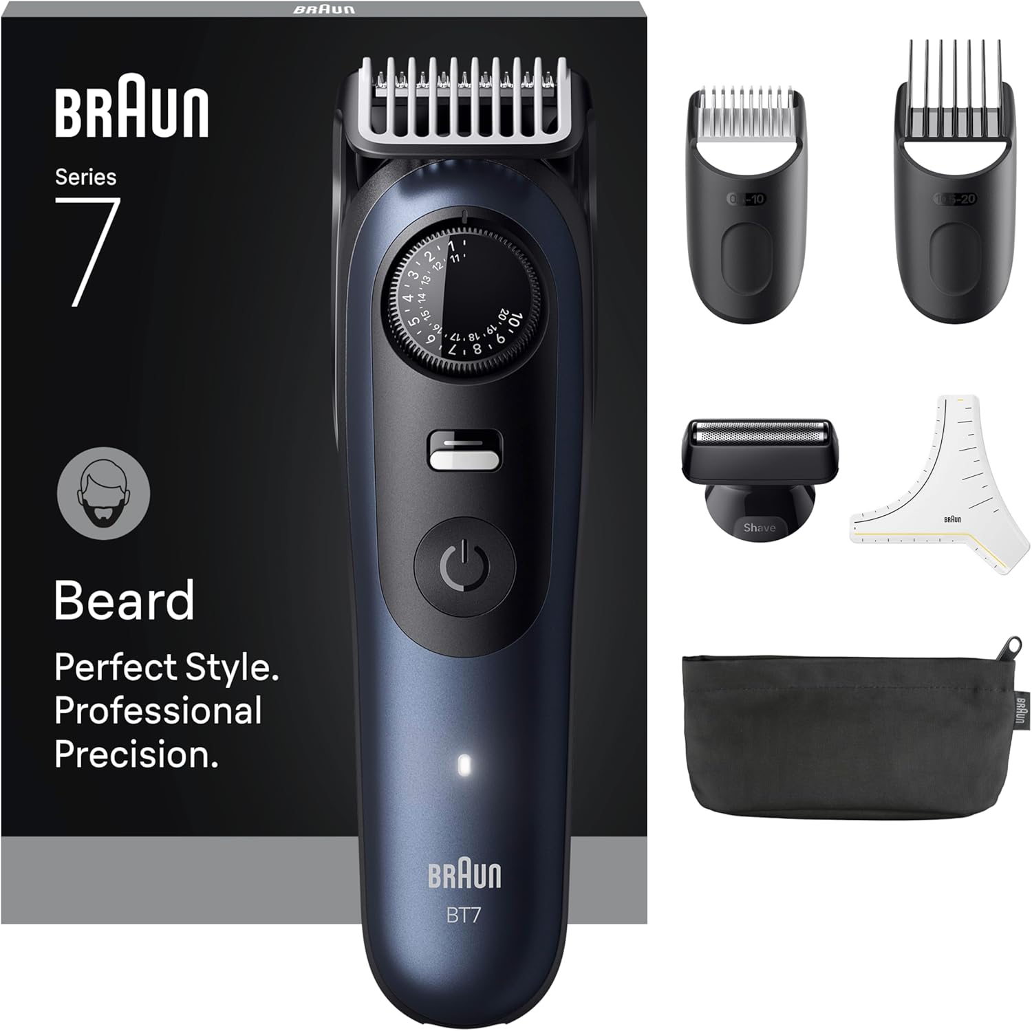 Braun Beard Trimmer, Series 7+6, 300Grams, Blue