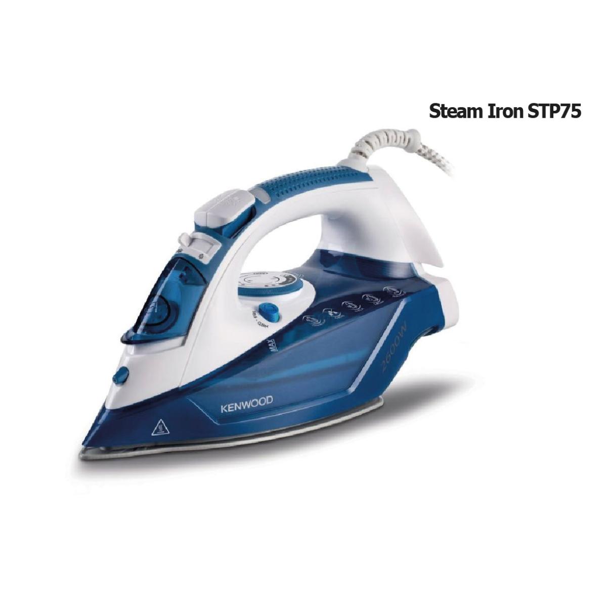 Kenwood Steam Iron Ceramic Soleplate 350Ml 2600W White/Blue