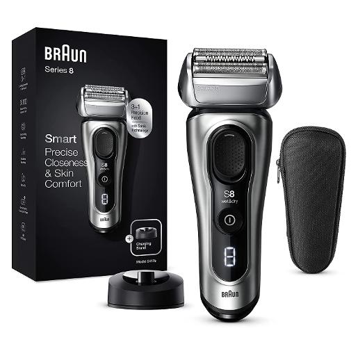 SHAVER 8413S GREY BOX/BRAUN SHAVER Helps to capture more hair: this shaver uses Braun's unique Sonic BRAUN / HAIR CARE