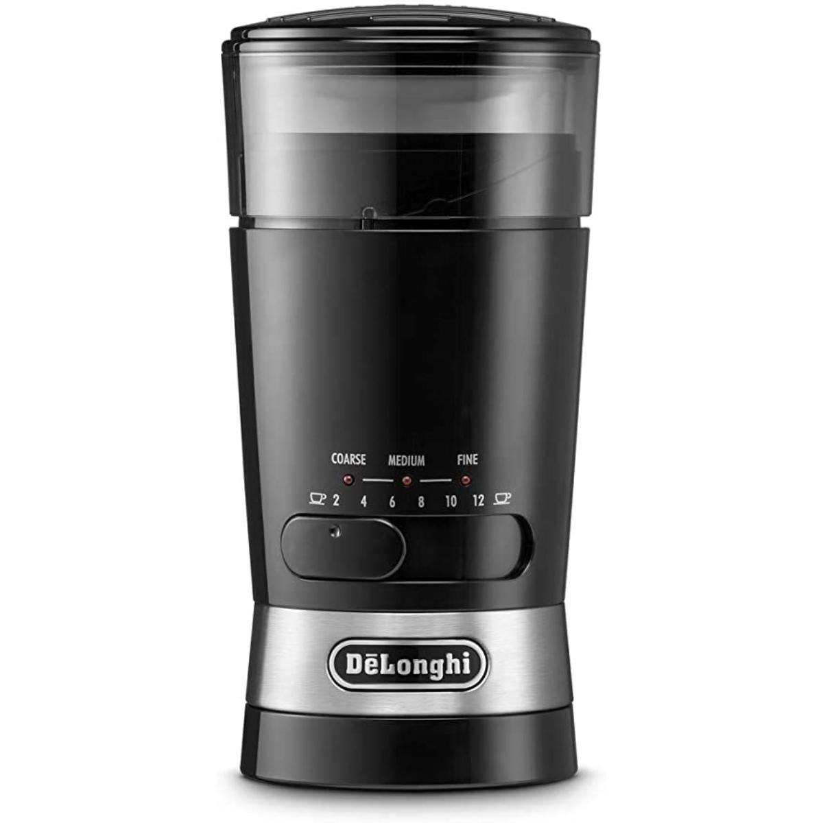 KG210 BLACK/DELONGHI Coffee grinder with stainless steel blades Three different grinding levels adju COFFEE GRINDER / 90 G / BLACK