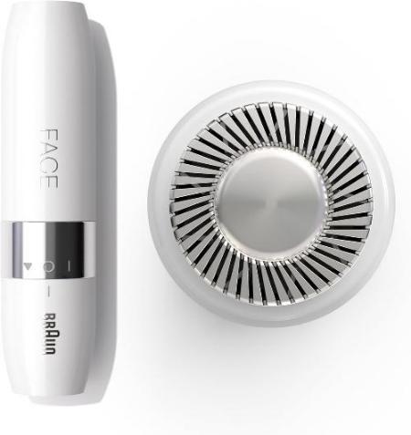 Braun Face Mini Hair Remover, Electric Facial Hair Removal for Women, White