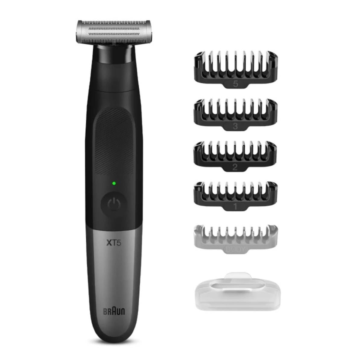 XT5200/BRAUN MALE HAIR REMOVAL Shave, trim and define with just one machine: the all-in-one electric SHAVER / FROM1-5 COMBS / SILVER