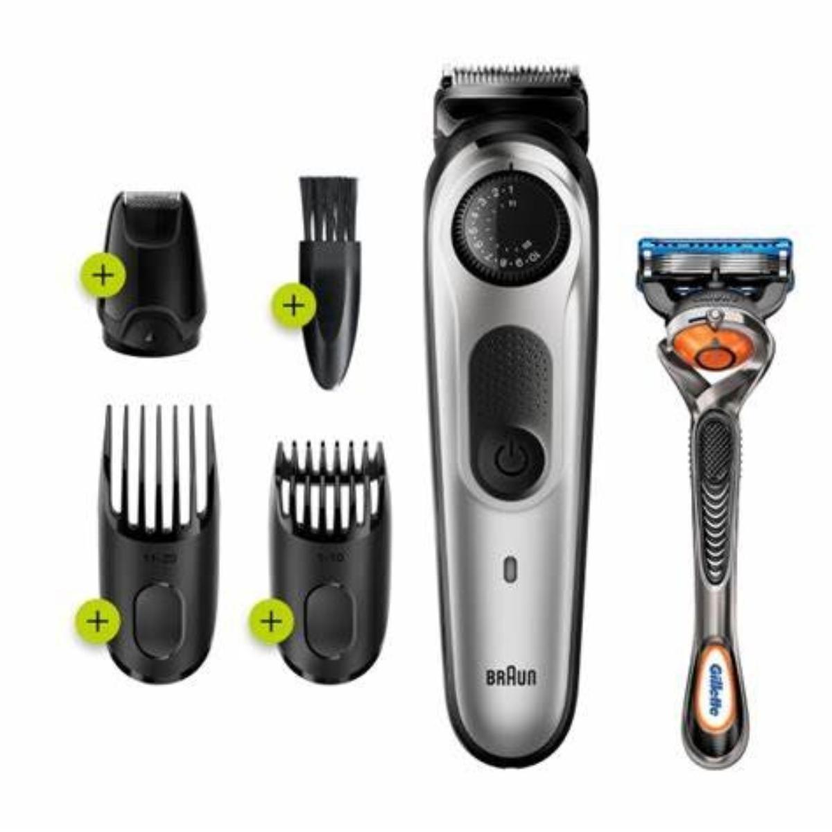 Mtsilv +Rzr Box CeemeBeard Trimmer | Color: Silver | Accessories No.: 6 | Reachargable