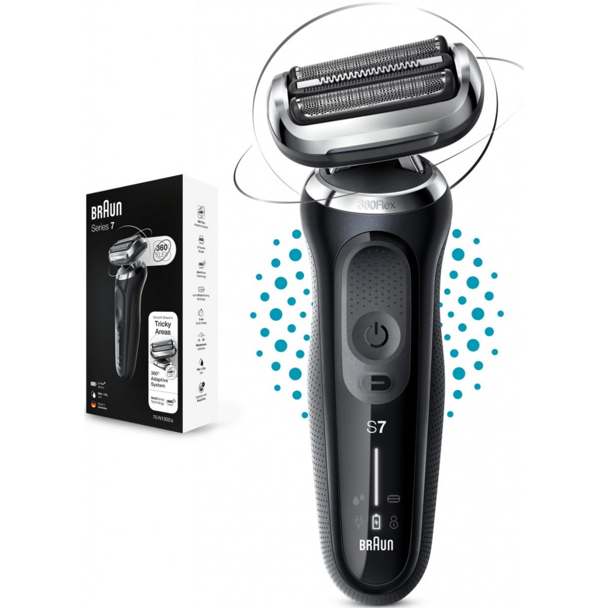 SHAVER 71-N1000S BLK /SHAVER | Color: Black | Accessories No.: 3 | Reachargable : yes  |Battery Indi SHAVER / 3 IN 1 / BLACK