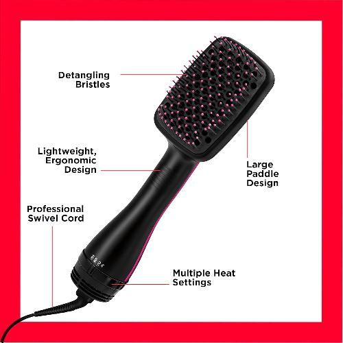 Revlon Hair Styler with Wide Pleats ceramic, 1100Watts, Black Revlon Hair Styler with Wide Pleats ceramic, 1100Watts, Black