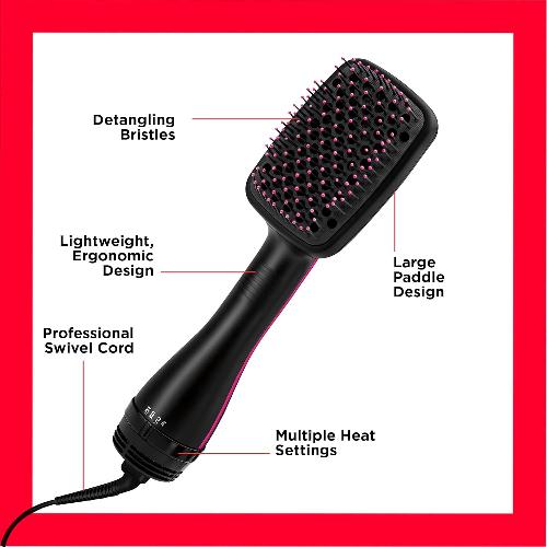 Revlon Hair Styler with Wide Pleats ceramic, 1100Watts, Black