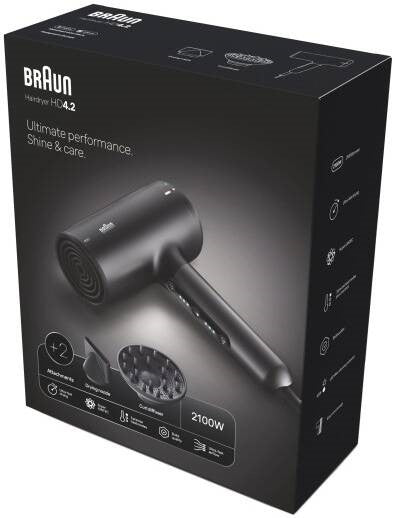 BRAUN Hair Dryer Htdc Dryer Super, Ionic Black BRAUN Hair Dryer Htdc Dryer Super, Ionic Black