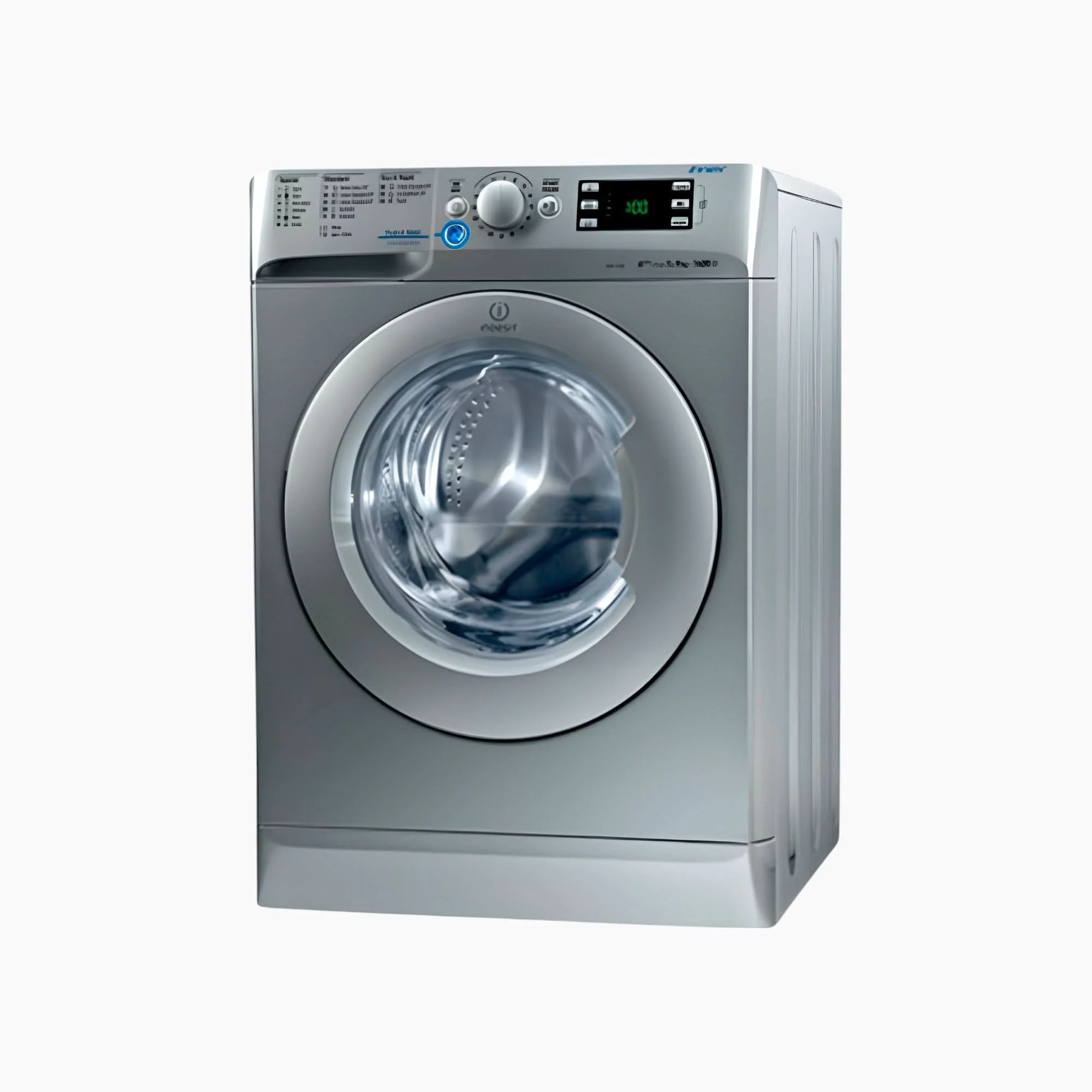 Indesit Front Load Washing Machine A+++, 8KG, 1200RPM, 15Programs, Silver Indesit Front Load Washing Machine A+++, 8KG, 1200RPM, 15Programs, Silver