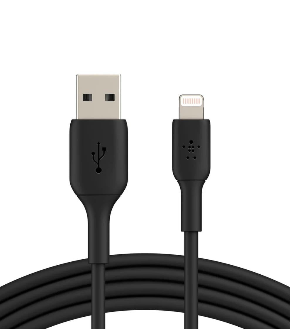 KI 720-Black / LINCOMN USB Type A to Lightning Cable, Mfi Certificated, Nylon Braided, 1m 1 METER