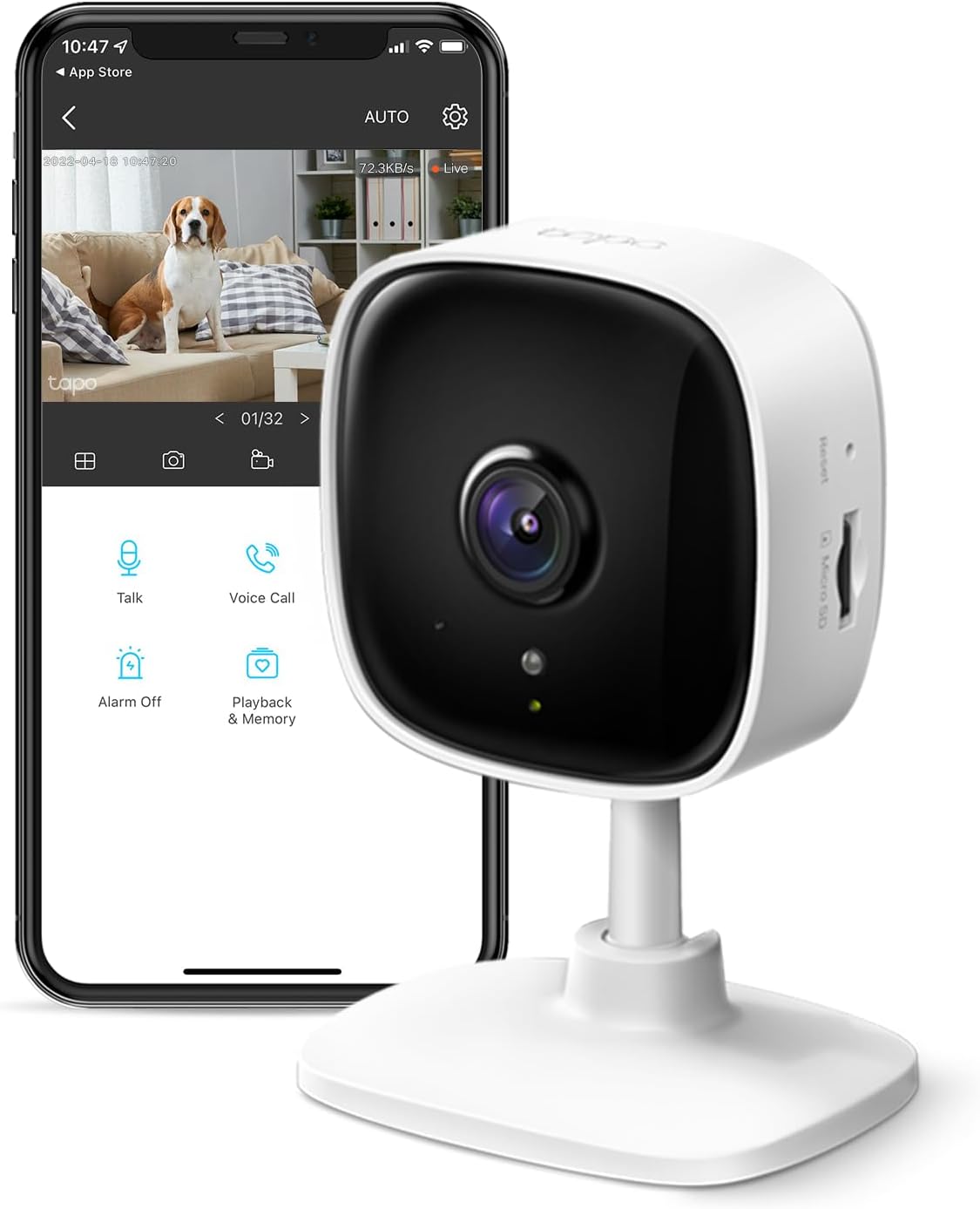 Tapo Home Security Wi-Fi Camera 2Mp