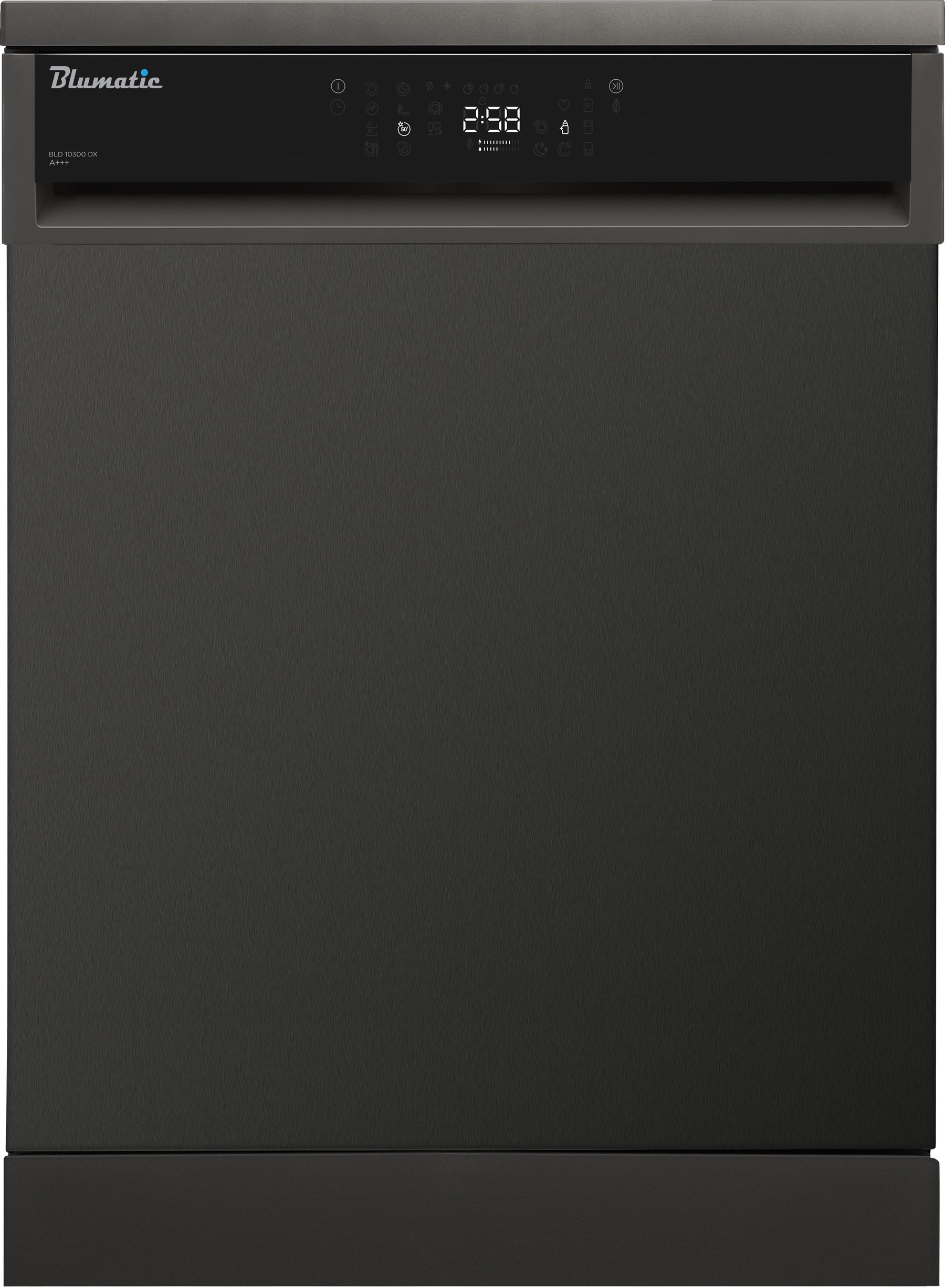 Bluematic Free Stand A++, Turbo Drying Dark, 8Programmes, Grey (Espresso Grey)