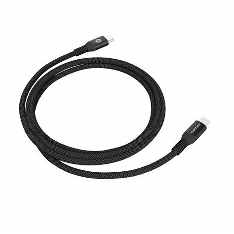 dl(32d)/ momax ELITELINK2.2M lightning to usb -c cable  (20W) fast charging Fast Charging / Black / N/A