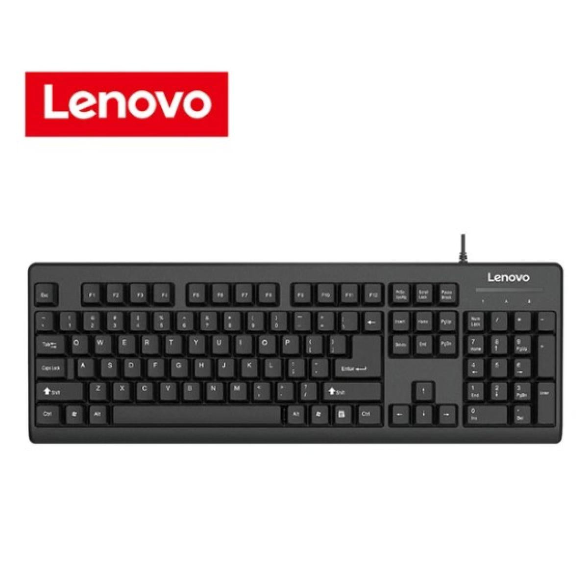 Lenovo Business Office Wired Keyboard, Black