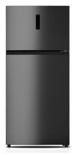 Metalux Top Mount Fridge A+, No Frost, 527Lit, Titanium Grey