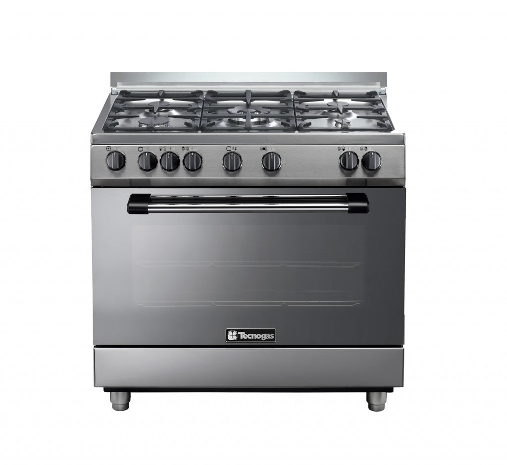 N1X86G5VC/TECNOGAS Free stand cooker | Color: silver | Safety (Full/Max): YES | No. of Burners: 5 |