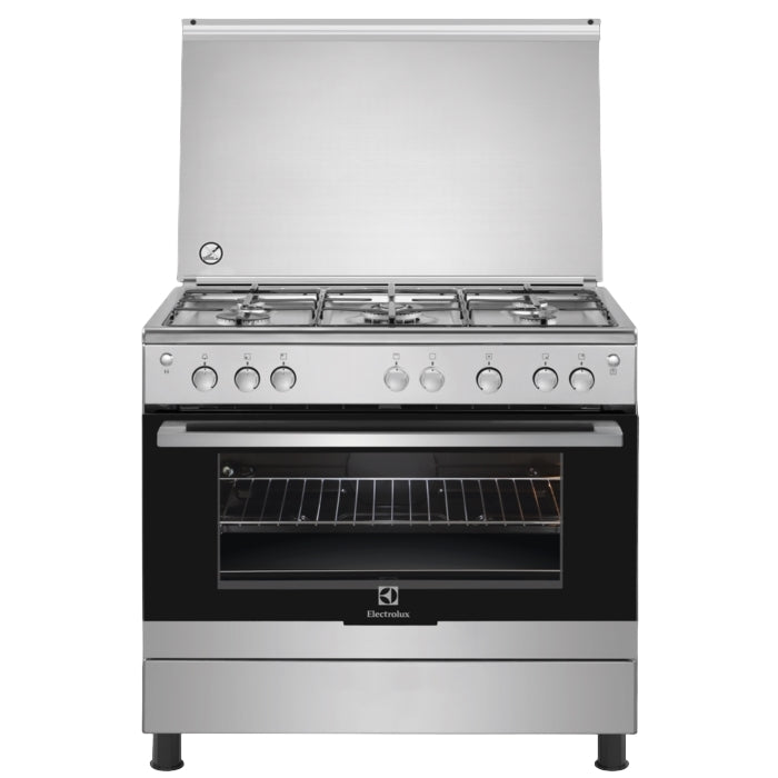 Electrolux Free Stand Oven 90*60 Cm 6 Burners Stainless Steel